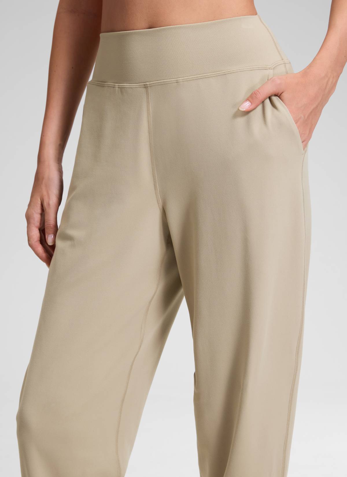 CRZ YOGA Chicas Jogger de Cintura Alta Butterluxe con Bolsillos Roble