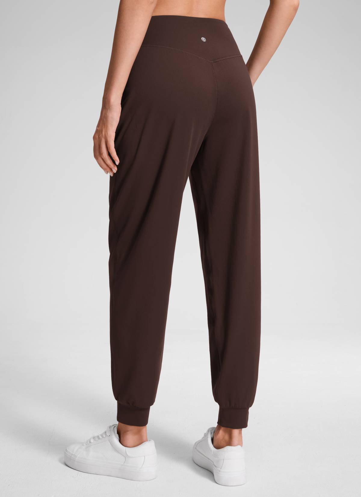 CRZ YOGA Chicas Jogger de Cintura Alta Butterluxe con Bolsillos Marrón Fudge Caliente