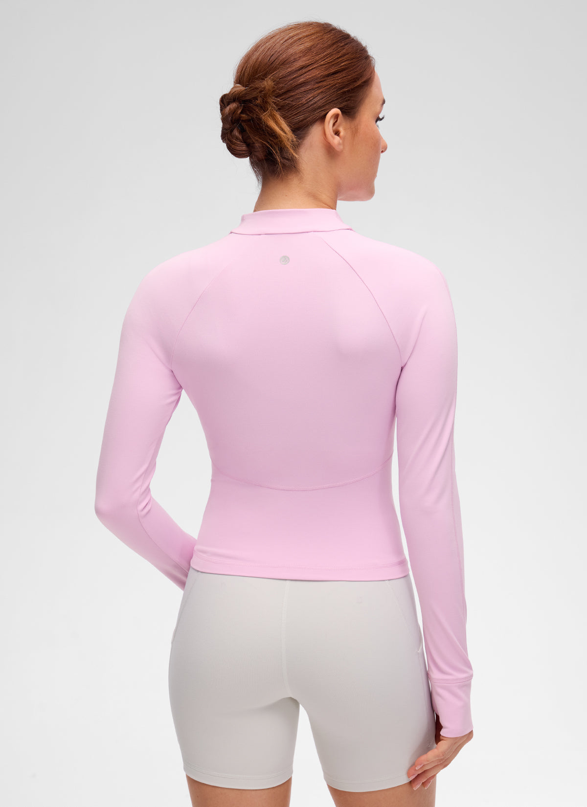 CRZ YOGA Chaqueta de Mujer Butterluxe, de Cuello en V y A la Cintura Vita Rosa