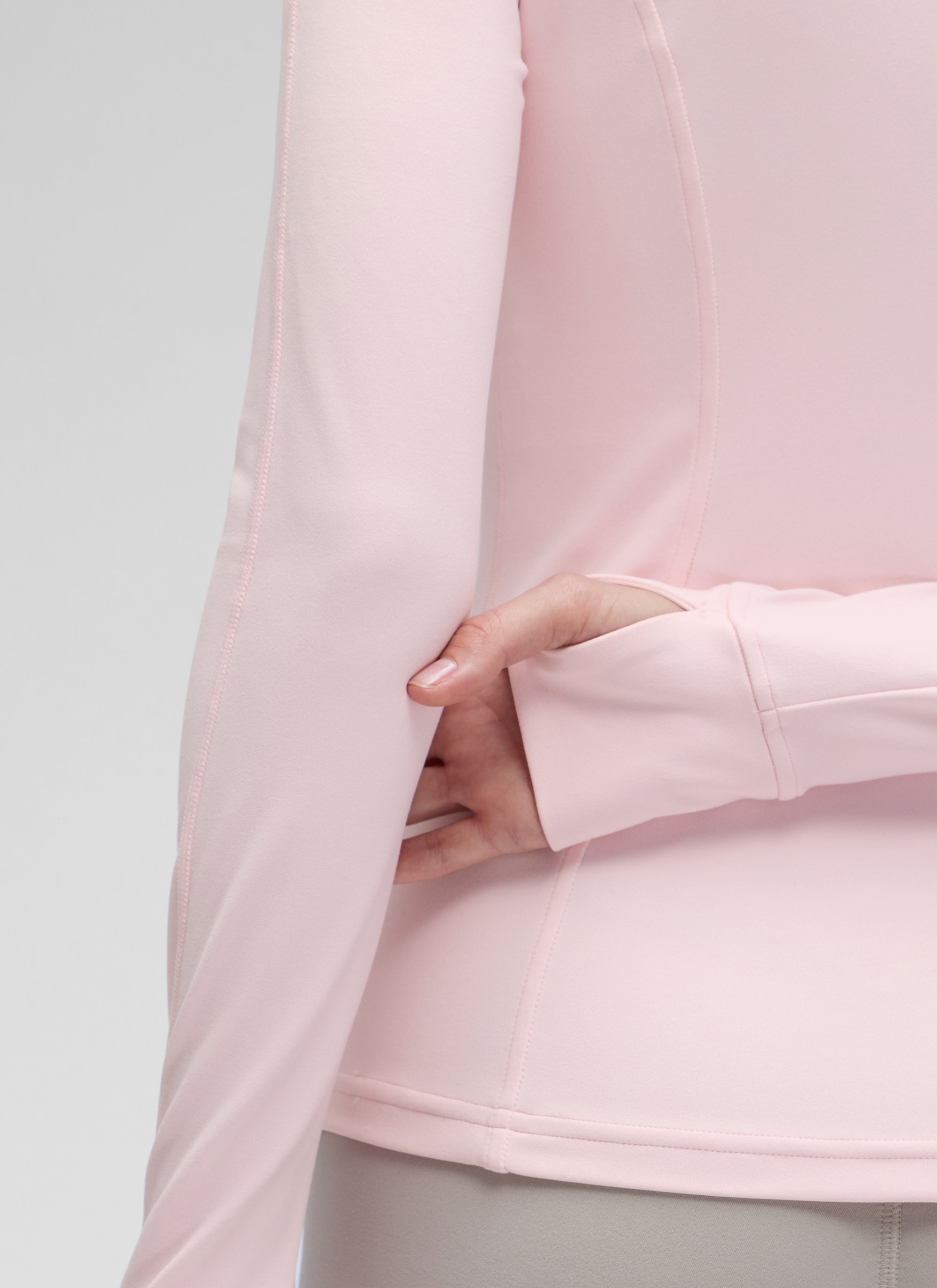 CRZ YOGA Butterluxe Chaqueta con Cremallera Completa y Manga Larga para Mujer Rosa Fresa