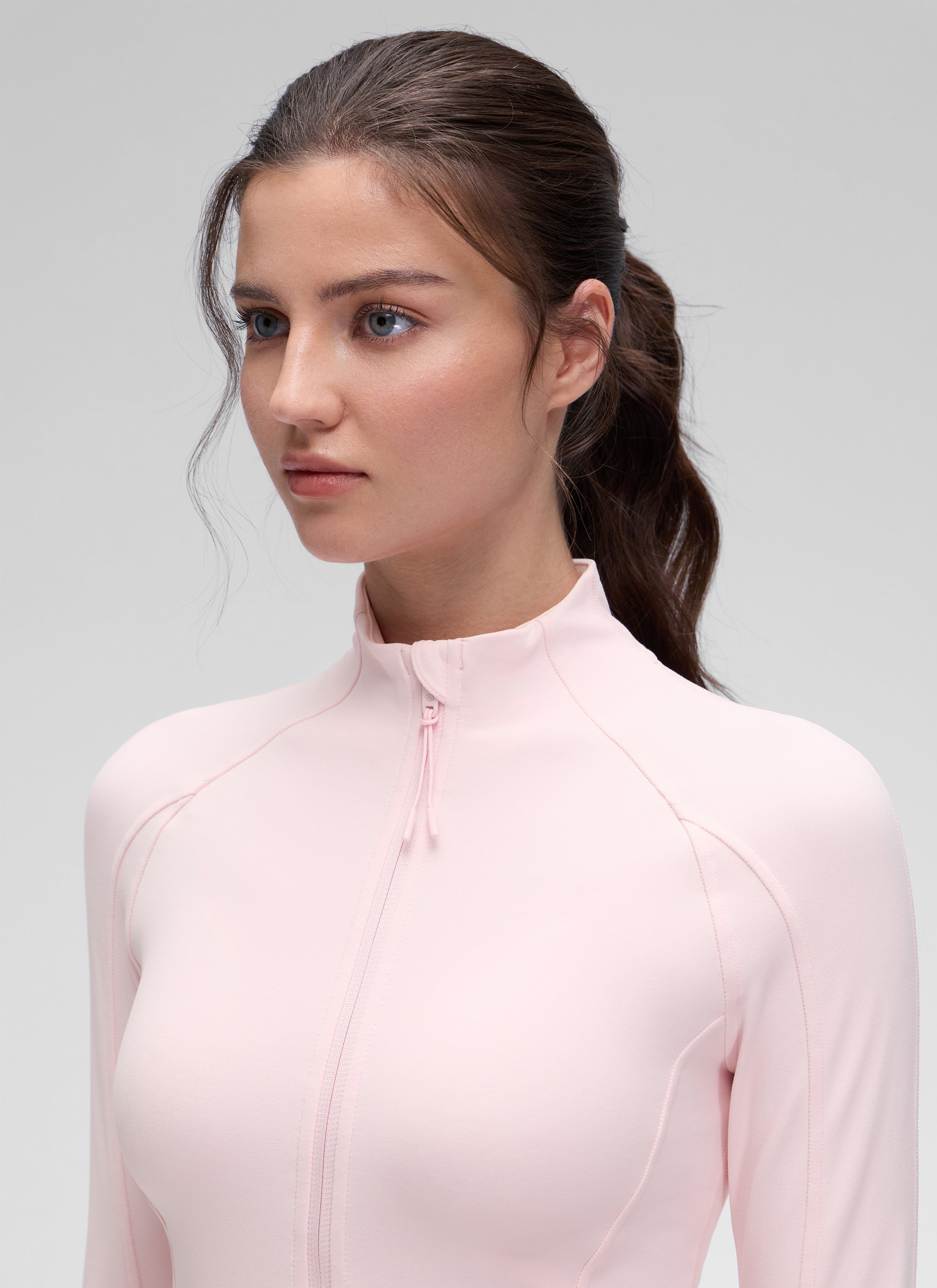 CRZ YOGA Butterluxe Chaqueta con Cremallera Completa y Manga Larga para Mujer Rosa Fresa