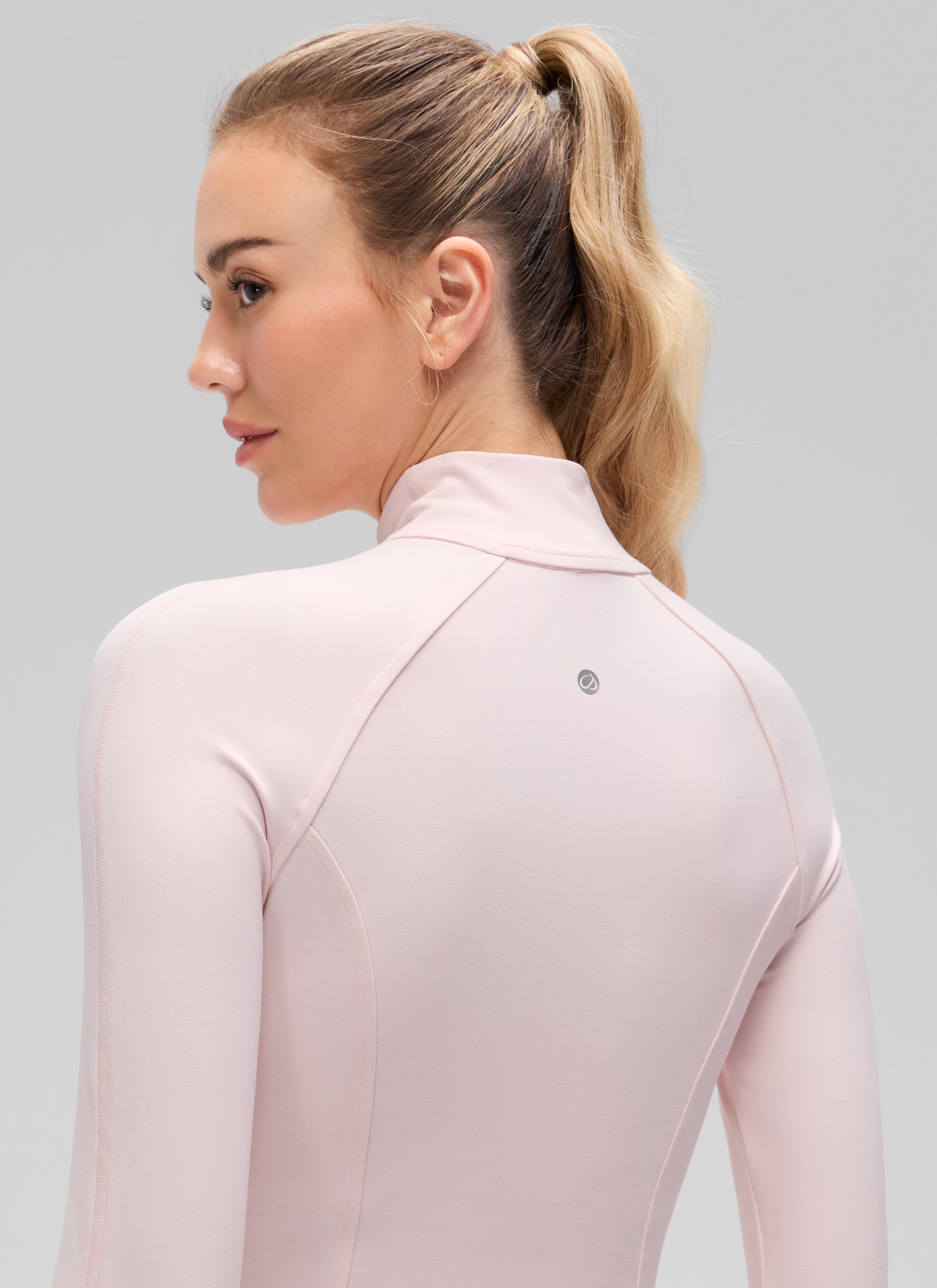 CRZ YOGA Butterluxe Chaqueta Corta con Bolsillos y Cremallera Completa Rosa Fresa