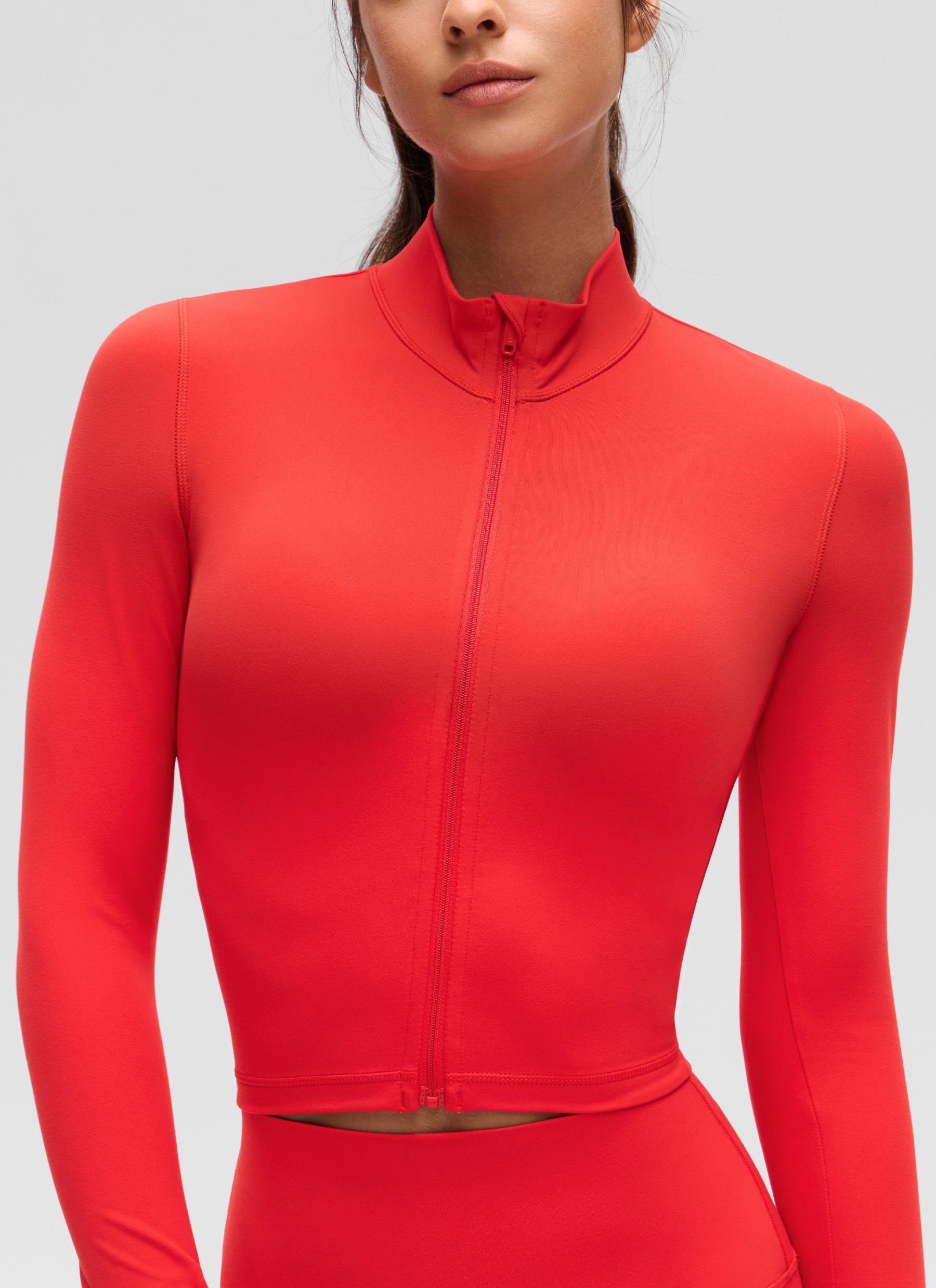 CRZ YOGA Chaquetas cortas Butterluxe Cremallera completa Rojo Profundo