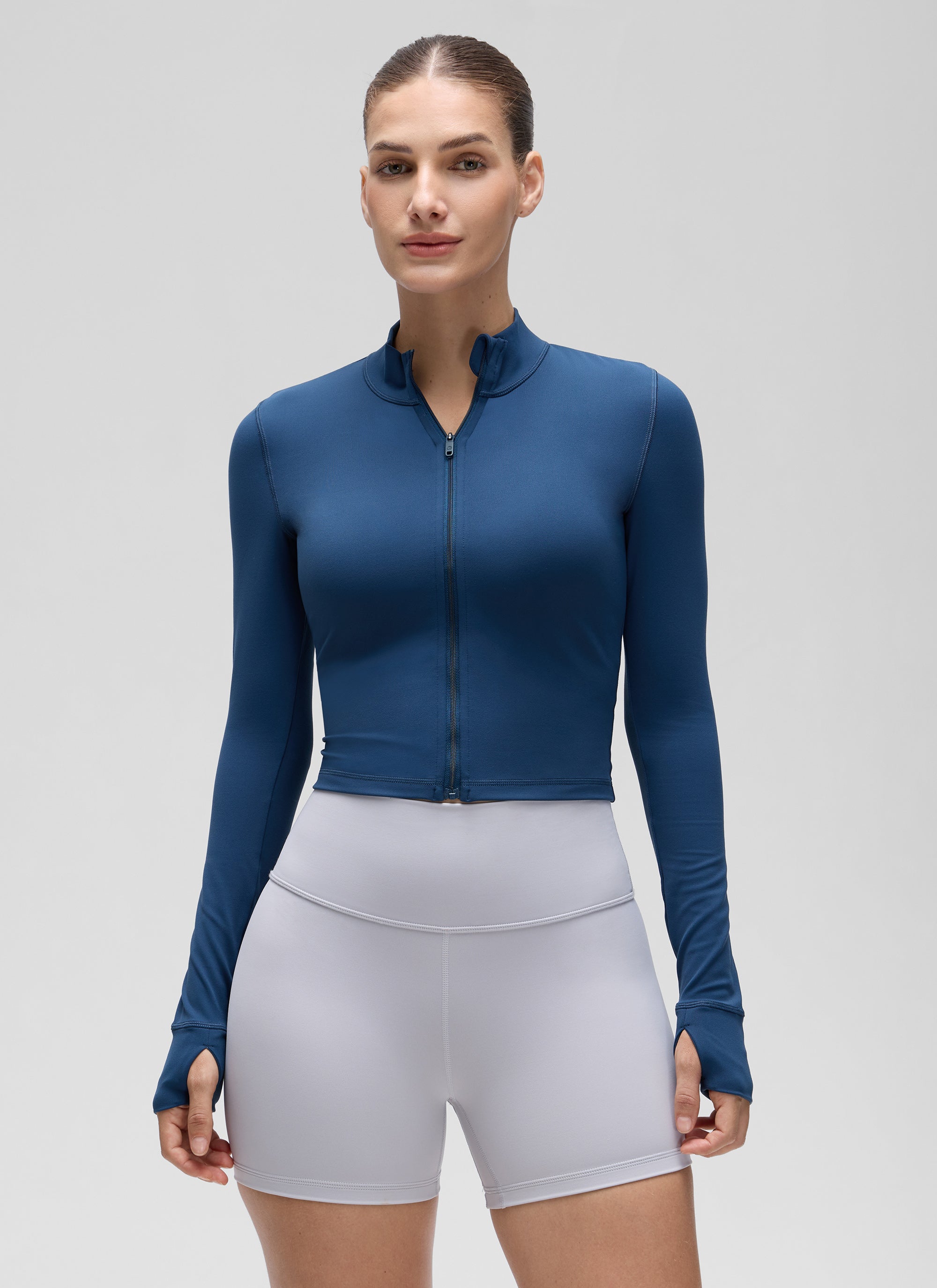 CRZ YOGA Chaquetas cortas Butterluxe Cremallera completa MARFIL FRANCÉS