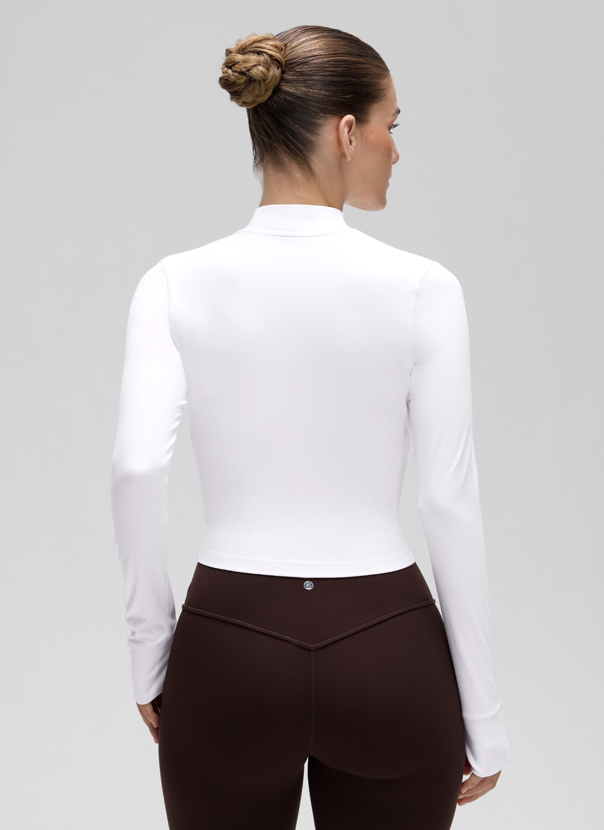 CRZ YOGA Chaquetas cortas Butterluxe Cremallera completa blanco