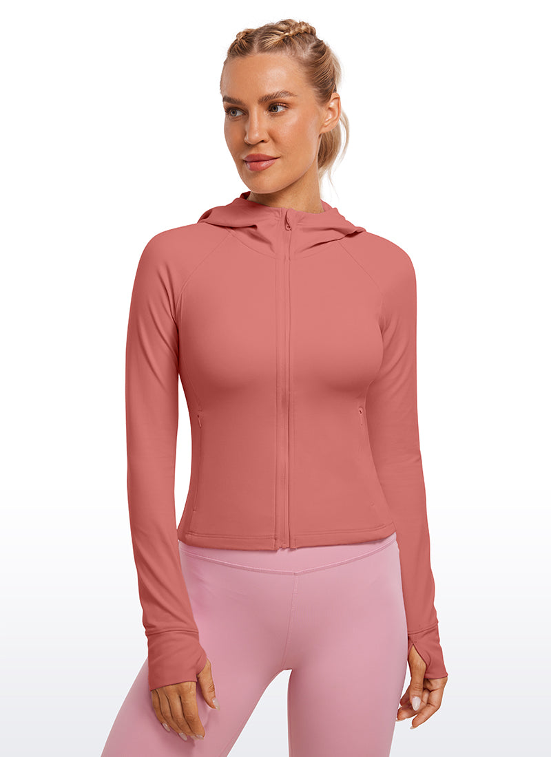 CRZ YOGA Sudaderas con capucha Butterluxe Cremallera completa Gavanza