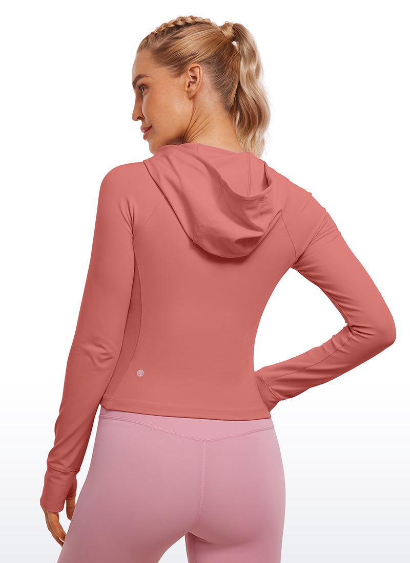 CRZ YOGA Sudaderas con capucha Butterluxe Cremallera completa Gavanza