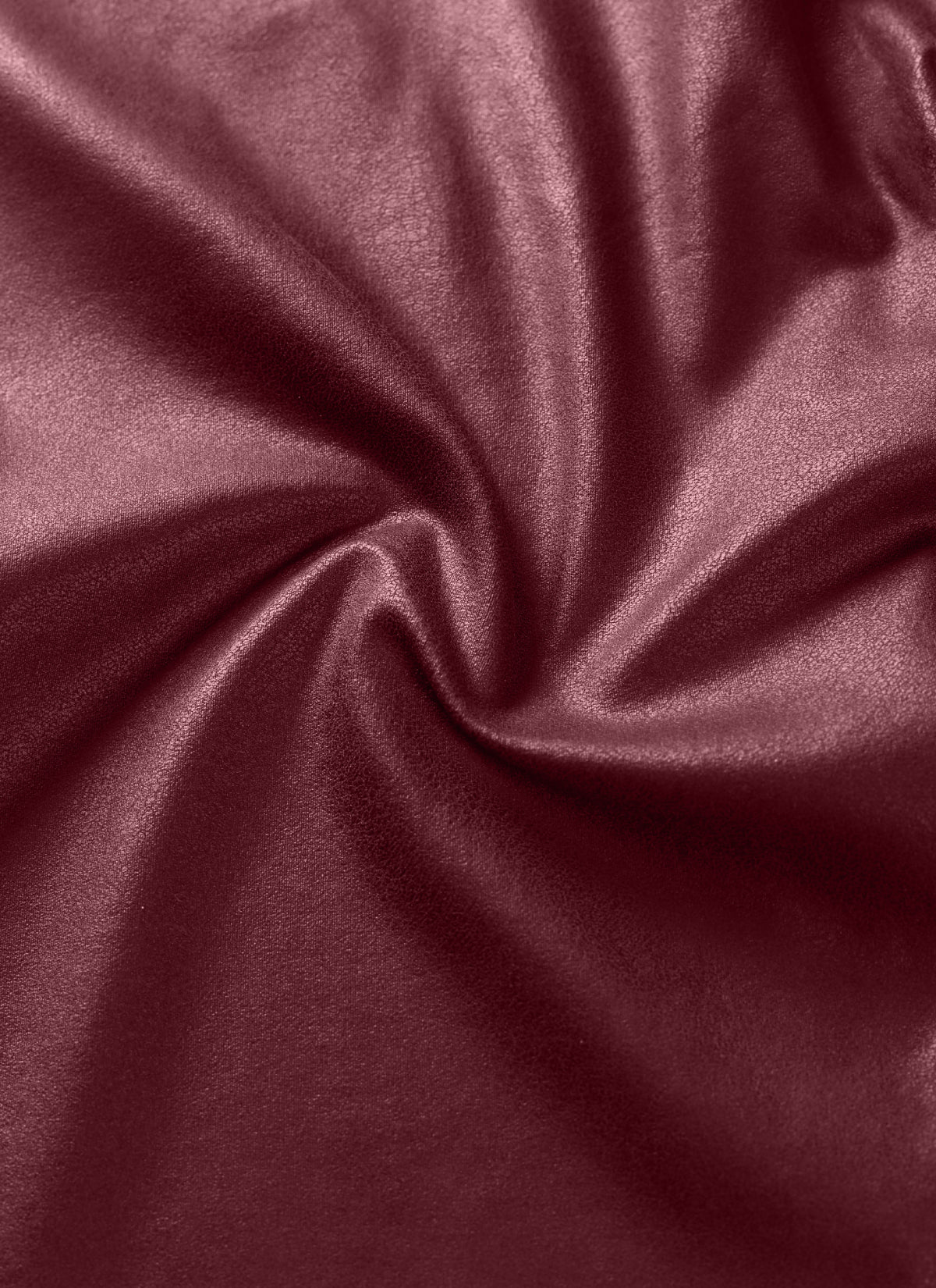 CRZ YOGA Leggings de piel sintética sin costuras delanteras para mujer Papel de Aluminio Rojo Merlot